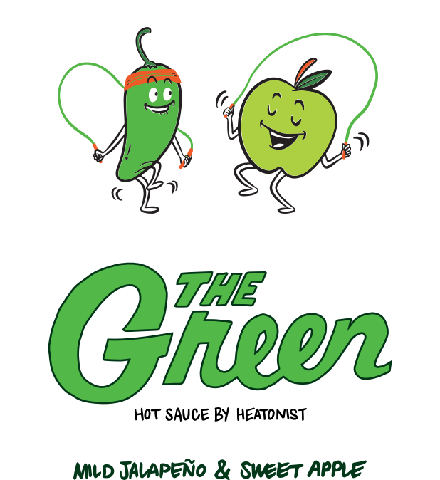 jumping pepper and apple